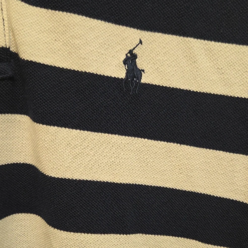 Polo By Ralph Lauren Navy and White Rugby Striped Mini Preppy Dress Size L - Picture 5 of 12
